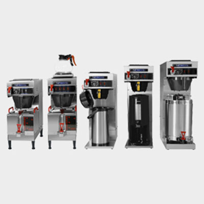 A line of commercial coffee brewers for all companies
