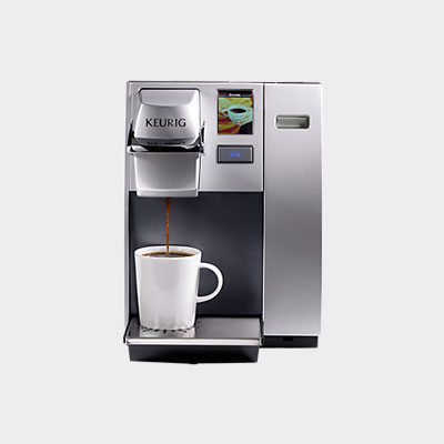 Single cup office coffee brewer