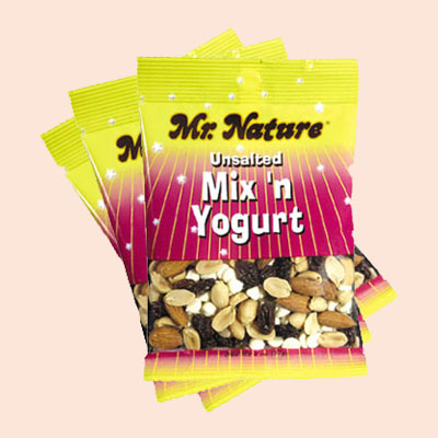 Mr. Nature's trail mix is a healthy snack option